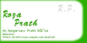 roza prath business card